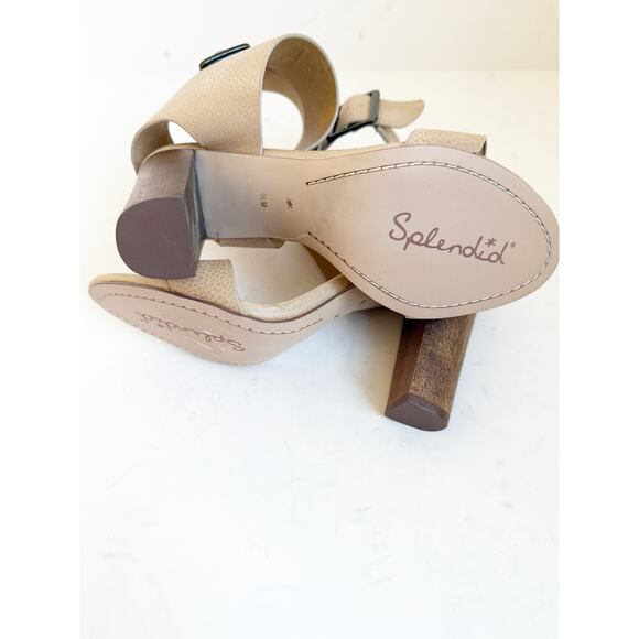 Splendid Jayla Heel Tan Mushroom NWOB 8.5 Sandal - Picture 4 of 6